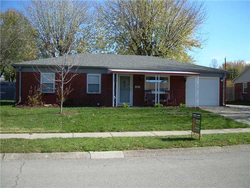Exterior Front. Brick Home with Large Front Porch!