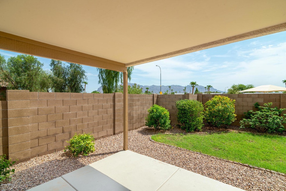 Backyard covered patio