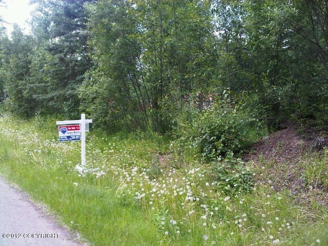 Sign posted in front of lot