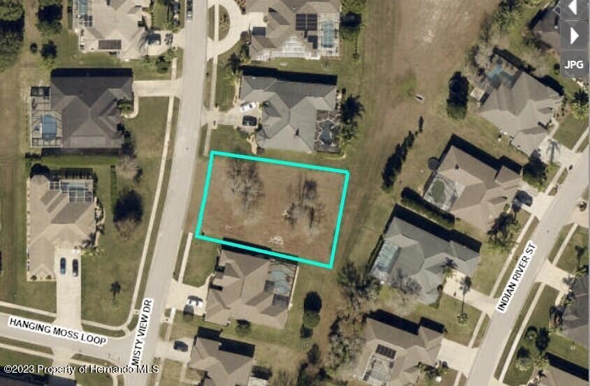 Aerial view of lot