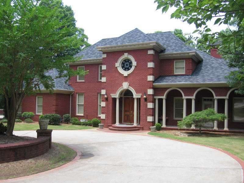 Exterior Front. This home is four sides brick and 