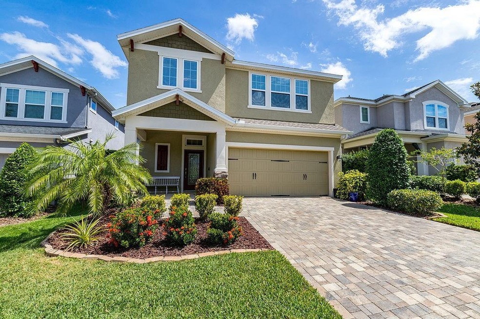 Beautiful paver driveway and walkway.