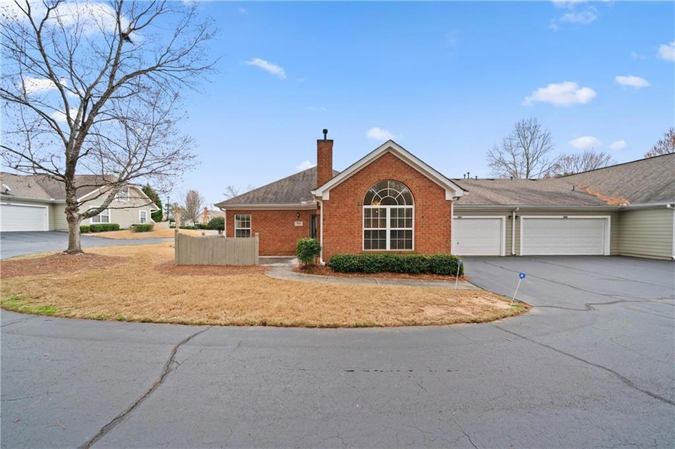 Ranch-style home with a garage