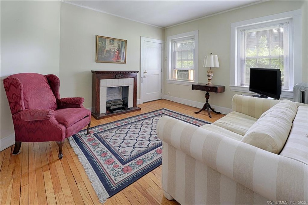 Inviting living room with gleaming hardwood floors