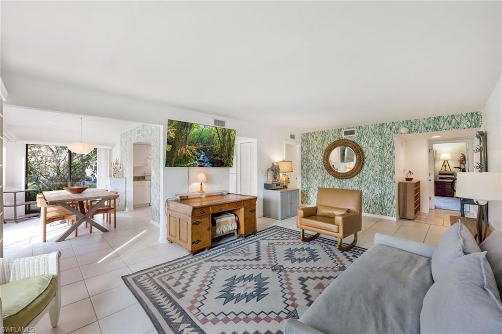Expansive living area is perfect for friends and f