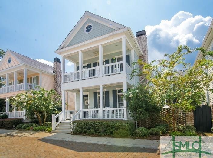 Front of the home - Beautiful porches.