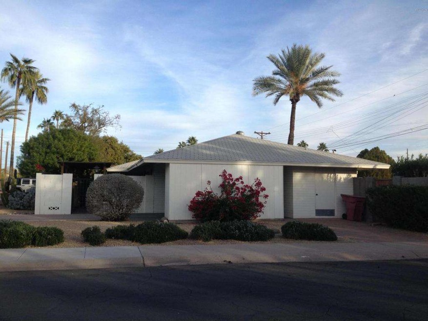 Side view of property