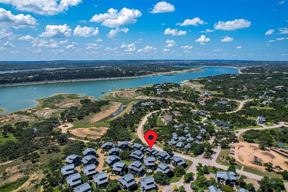 Drone / aerial view of a large body of water