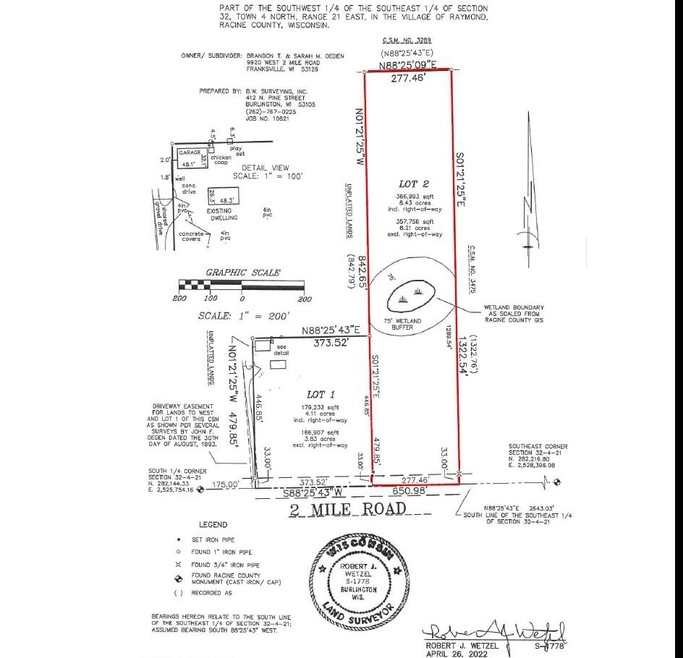 Lot 2 2 Mile Rd Map