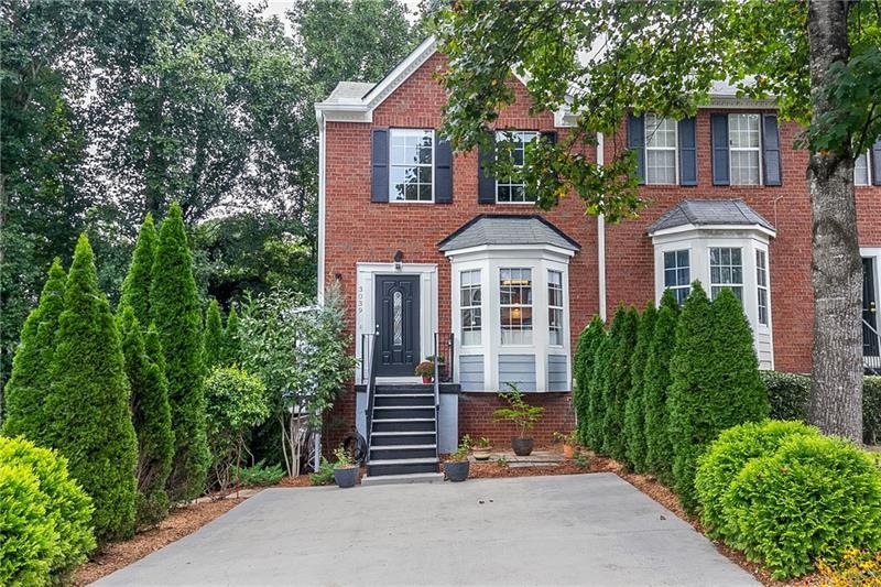 Three story brick front townhome