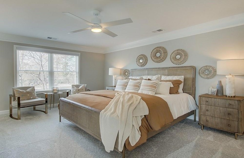 Plenty of space in this oversized primary bedroom 