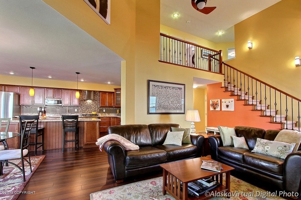 Dramatic two-story great room