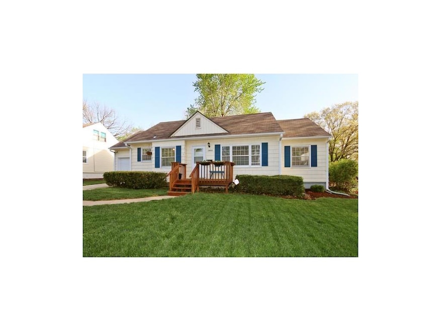 Front view of house
