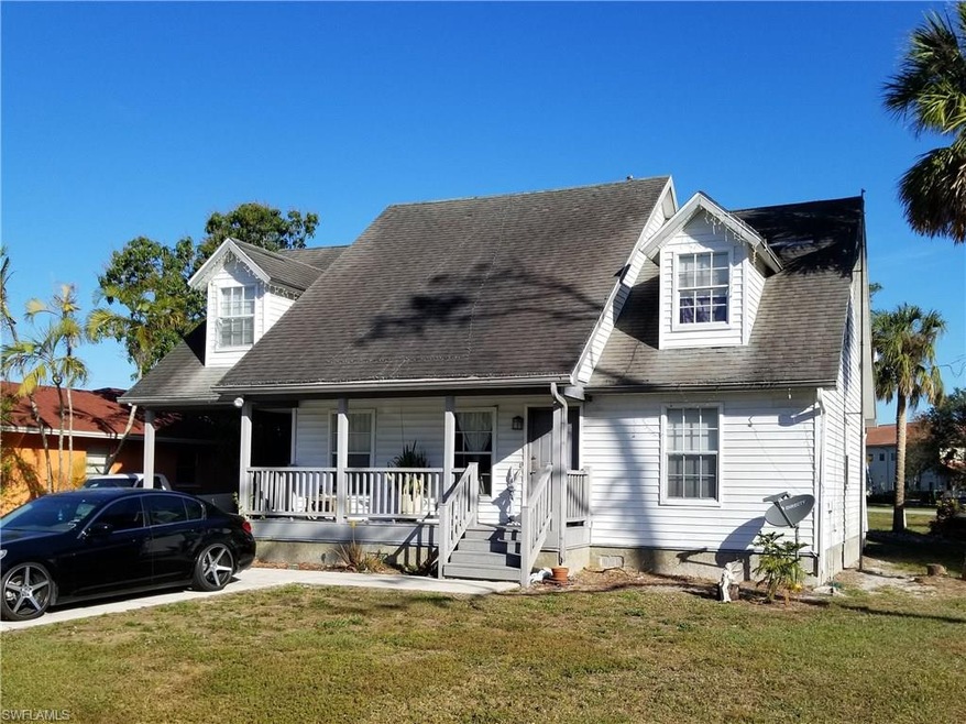Front of home - nice composite decking, steps and 
