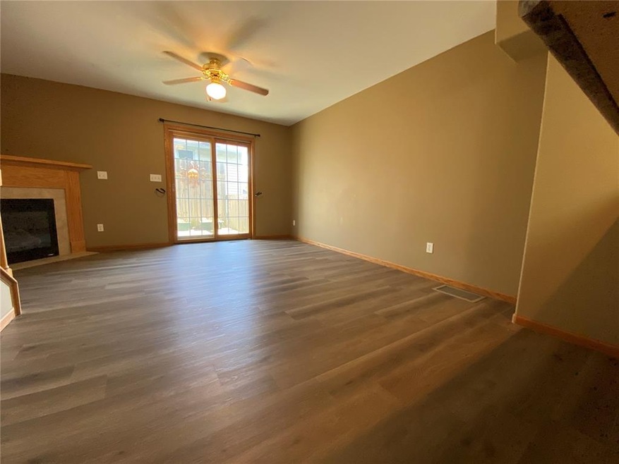 Living room, new flooring.