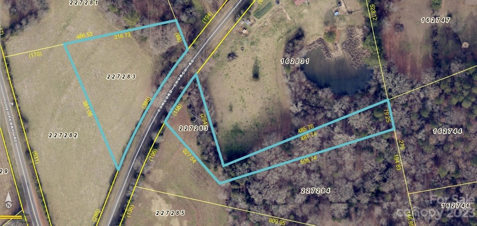 Parcel #227283 (portion) w/dimensions
