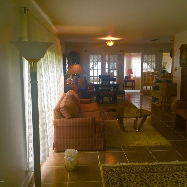 living room dining view