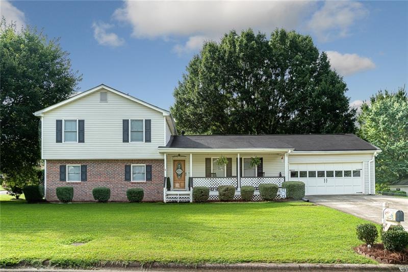 Welcome home! Front elevation of this beautiful ho