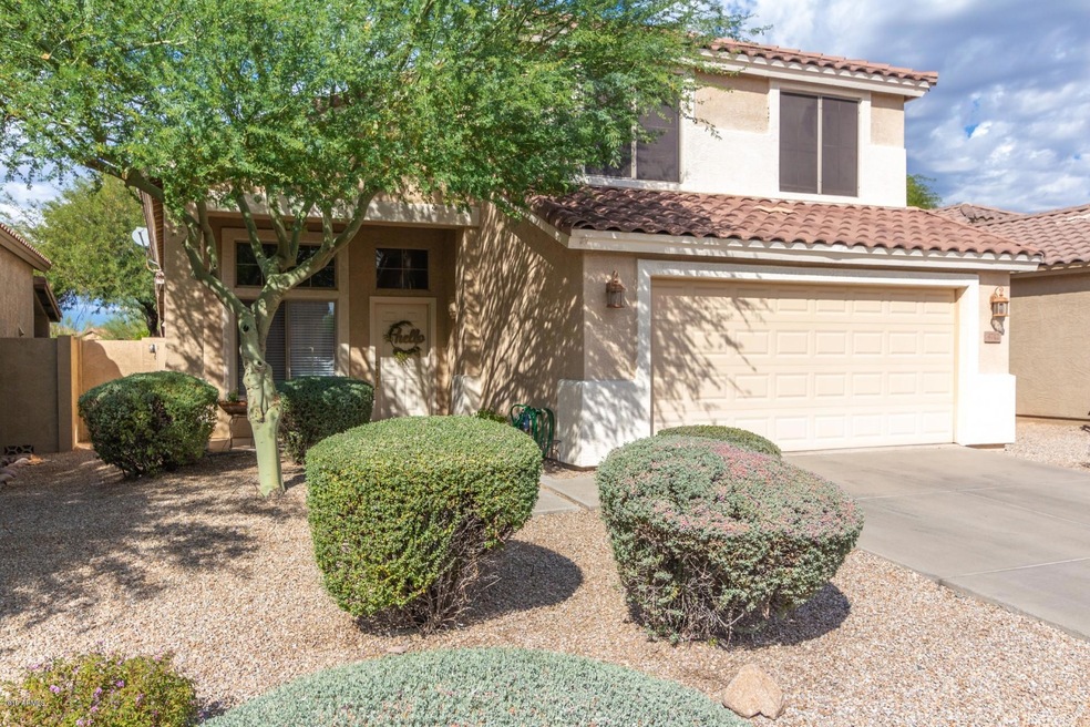 Two car garage in Dove Valley Ranch.