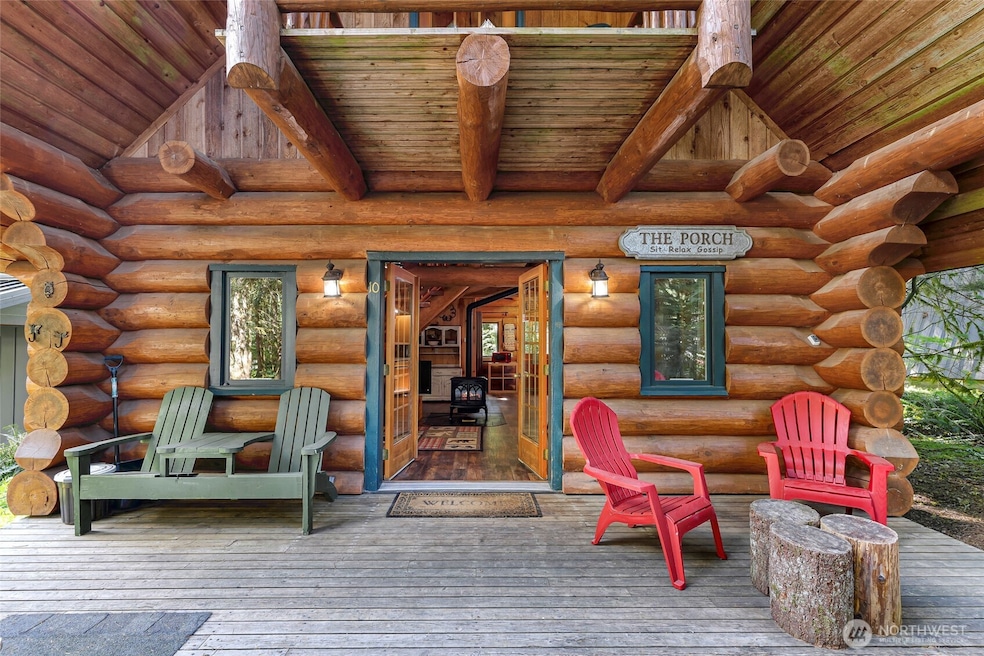 Double French Doors welcome you to your mountain retreat