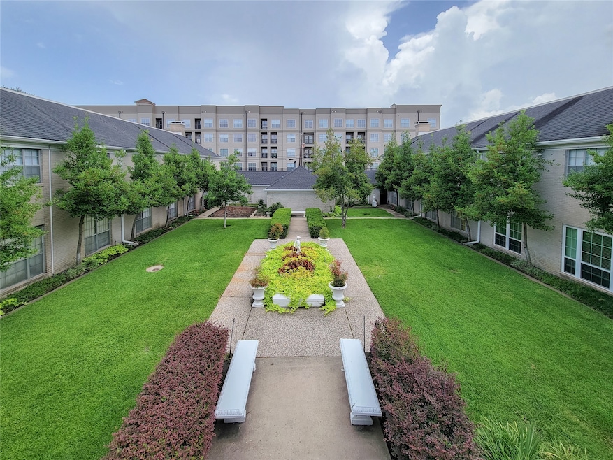 Courtyard for outdoor space available to all resid