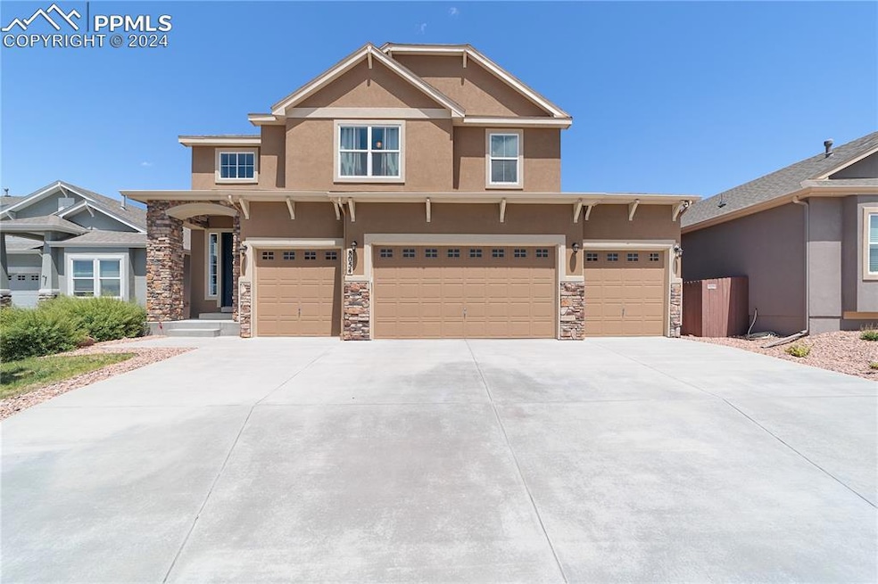 Stunning stucco and stone 2-story home situated on a 0.18 cul-de-sac lot that backs to open space w/ mountain views.