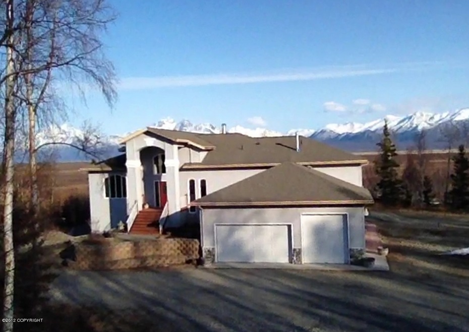 Exterior of home, mountians