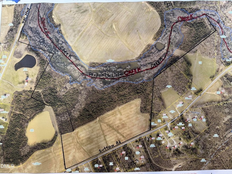 Aerial Photo of the proerty. The Creek will be the new property Line