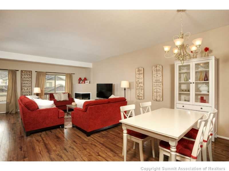 Exterior Front. Great room with new hardwood floor
