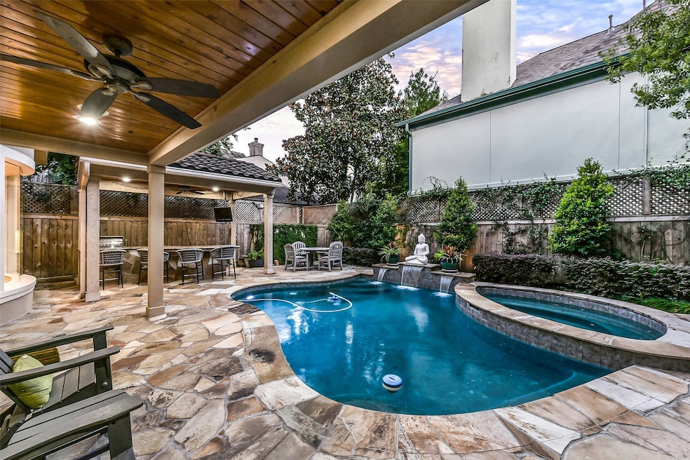 Enjoy this tranquil backyard paradise just minutes from all that the robust city has to offer.