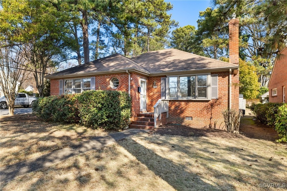 View of front of house with a front lawn