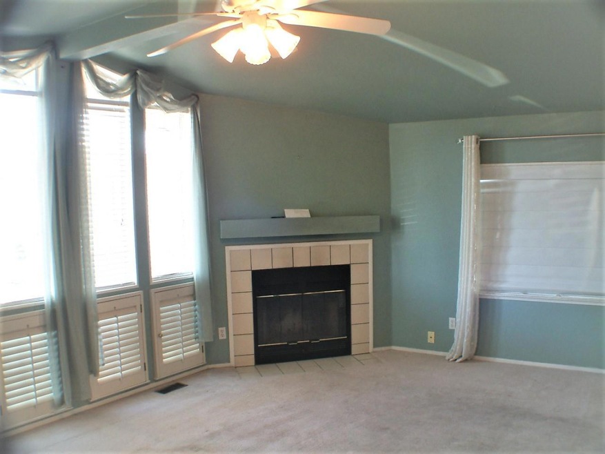 wood burning fireplace