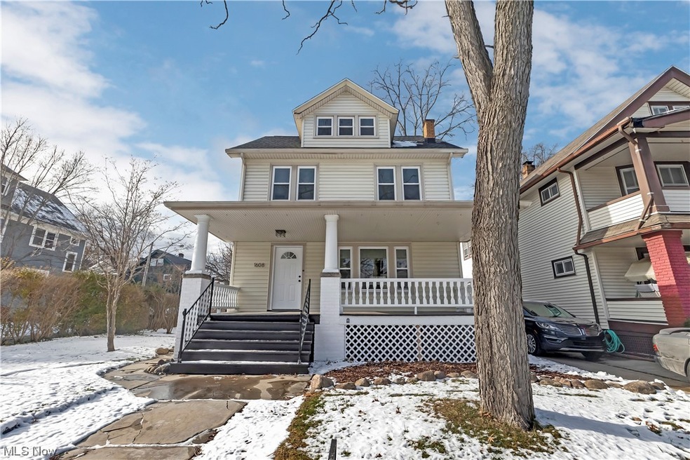 View of front facade featuring a porch