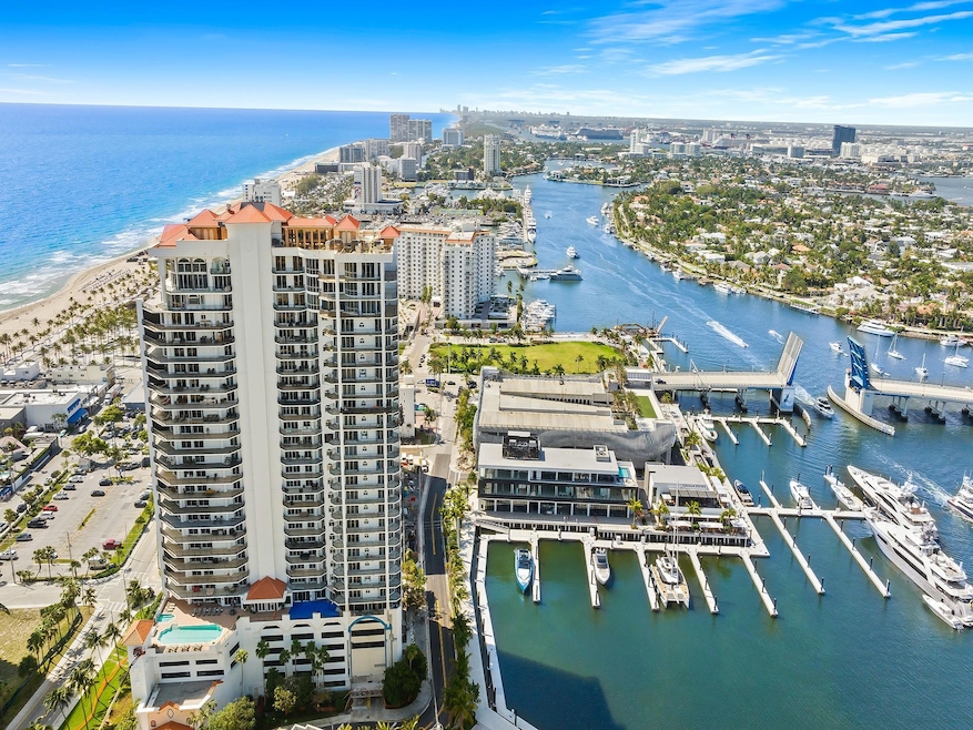 Jackson Tower Overlooking the New Las Olas Marina
