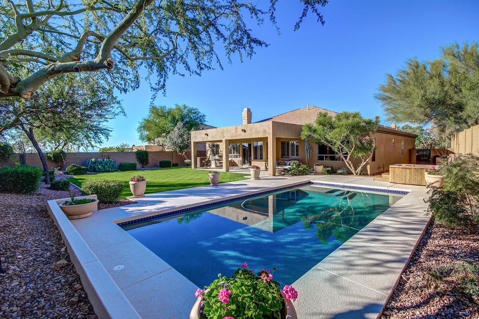 Backyard and pool