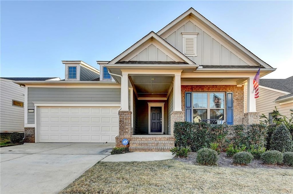 Craftsman-style home with a garage