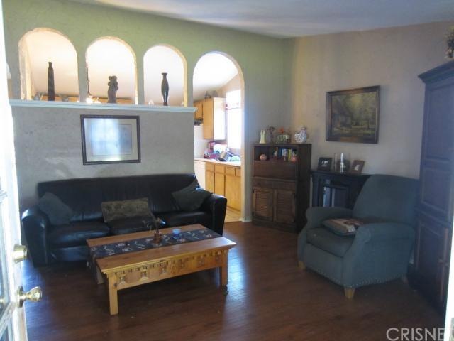 Living room; looking towards the kitchen.