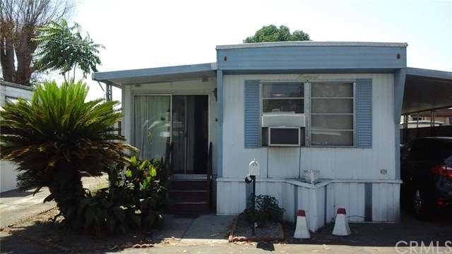 Front view of mobile home