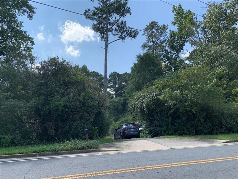 Here is the current driveway/entry to the property