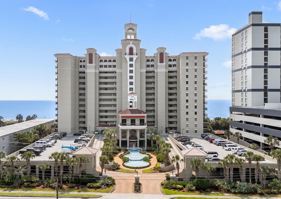 View of building exterior with a water view