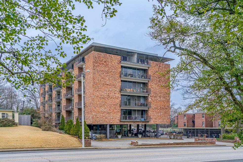 Handsome low-rise building with assigned secure pa