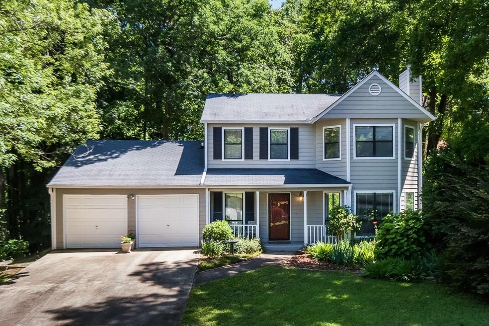 A beautifully landscaped cul-de-sac lot with fresh