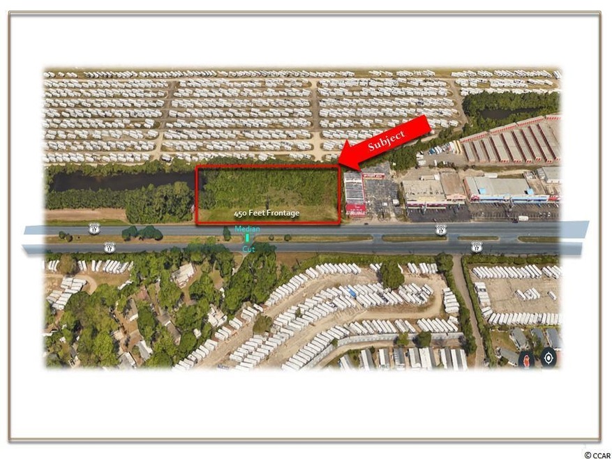Approximately 1.85 +/- Acres  Approximately 450 Feet of Highway Business 17 South