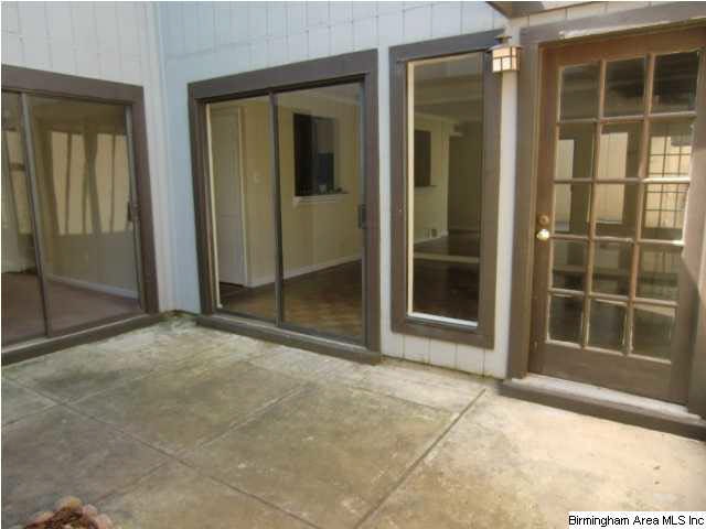 Private courtyard can be accessed from living room