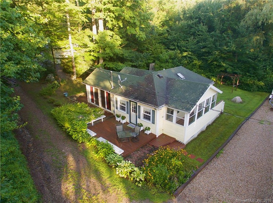 Drone view of home and yard