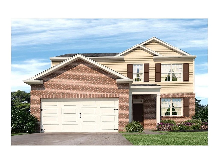 Color rendering of plan & elevation.