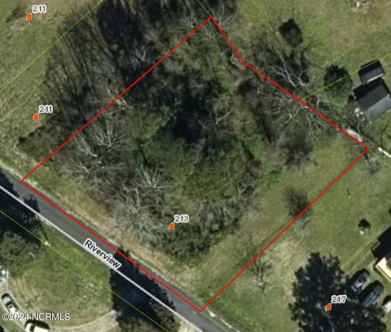 Aerial photo of lot