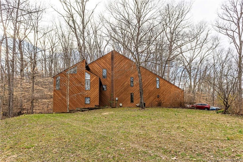 Front View from detached garage area
