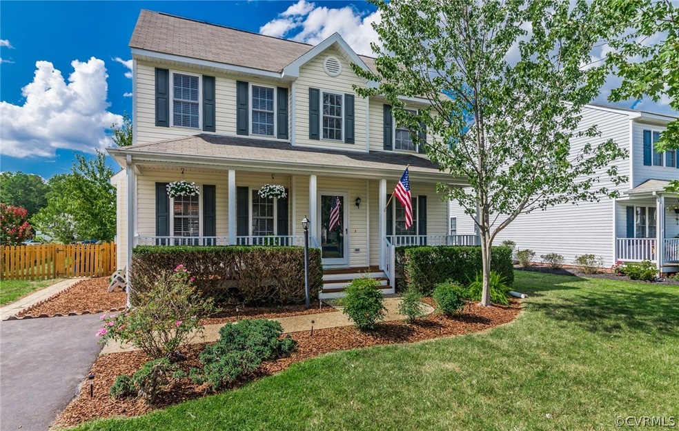Beautiful exterior with large porch and well maint