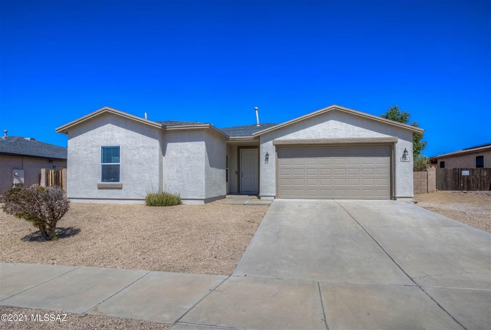 Front View with 2 Car Garage